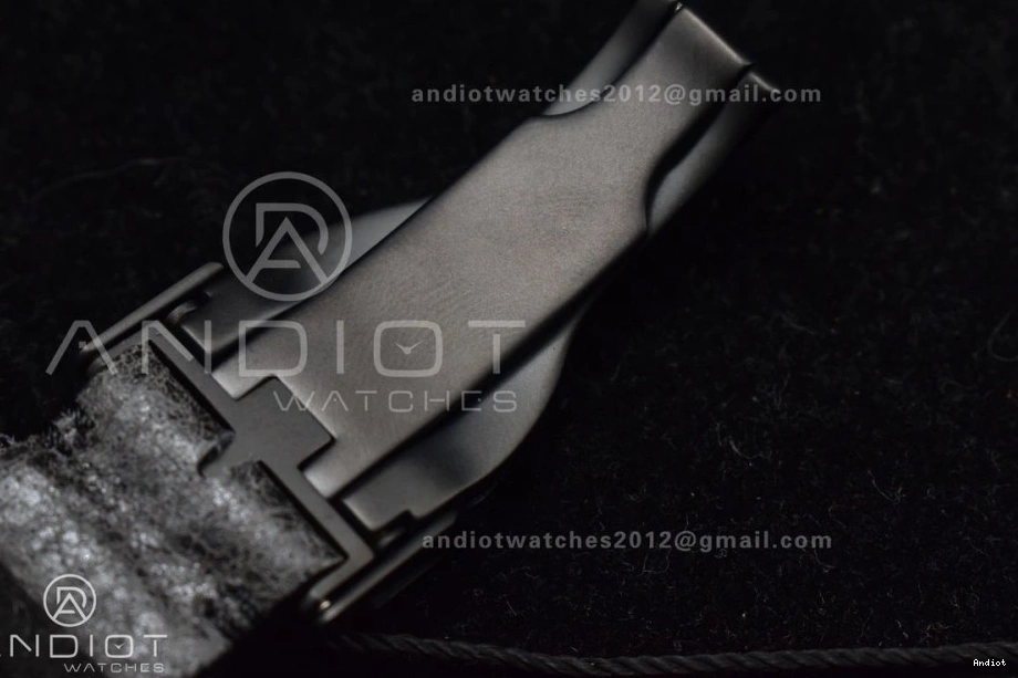 ZF Leather WrinkleFree 1:1 Edition Strap Best Dark 425 on V Bezel DLC Distressed Bay Black Black A2824 Heritage 0716